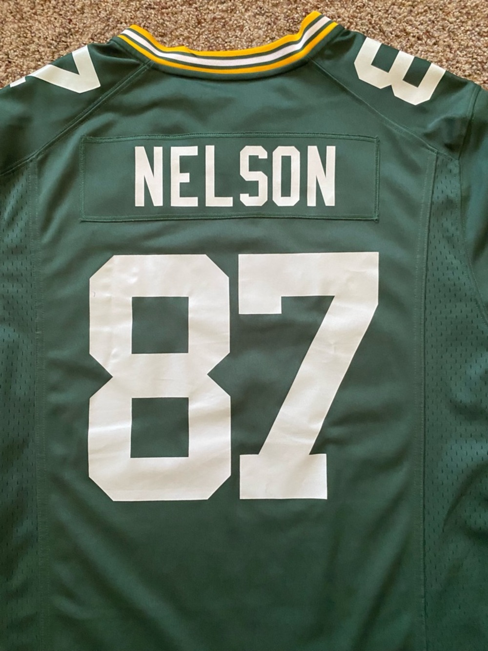 Nike On Field Green Bay Packers Jordy Nelson Football Jersey - Picture 5 of 6